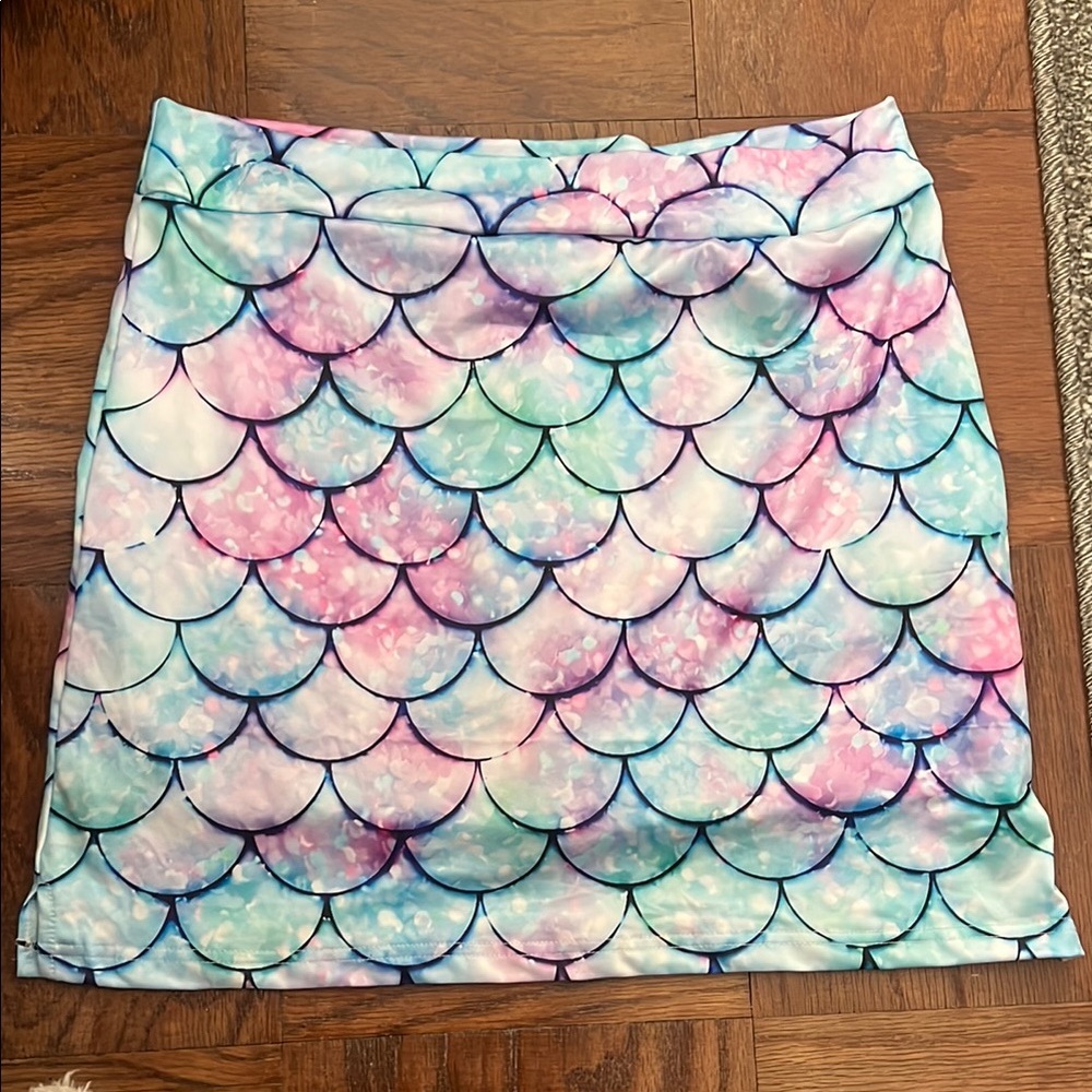 Colorful Mermaid Scale Golf Skirt
